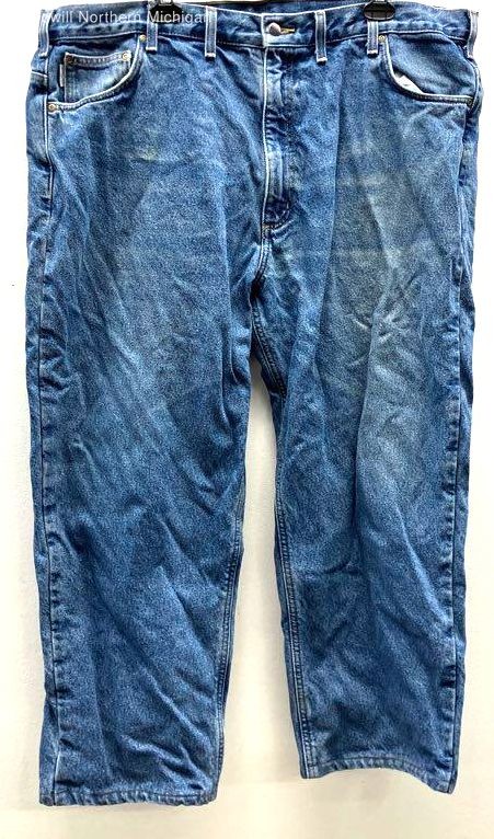 Carhartt Men's Jeans Blue Relaxed Fit 100115 8172DST Pants Size 44x30