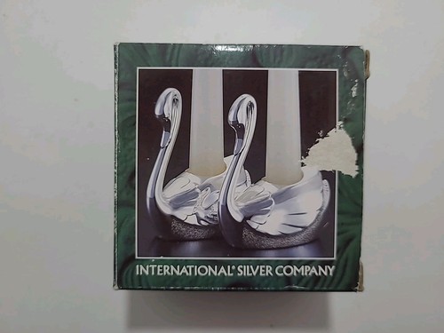 International Silver Company Silver Plated Swan Candle Holder X 1 - Picture 6 of 10