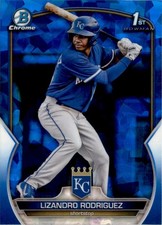 Lizandro Rodriguez 2023 Bowman Chrome Prospects Sapphire RC #BCP-47 Kansas City