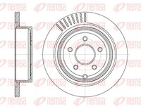Remsa 2X Bremsscheibe Ø307.8Mm Hinten BelüFtet FüR Nissan Murano I 3.5 4X4 2.5