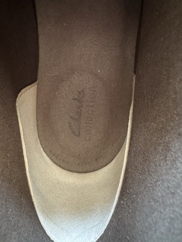 Clarks Collection stivali da deserto in camoscio nabuk marrone chiaro US da uomo taglia 10,5 W nuovi - Foto 7 di 11