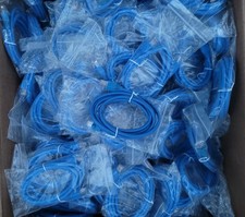 Lot of 10 - 5ft Blue Cat5e Ethernet Cable - Booted Snagless UTP