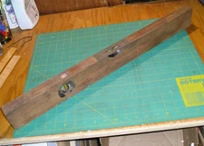 Vintage 26" Stanley No. 0 Wooden Level  - Made In USA - Good Bubble Vials