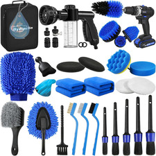35Pcs Car Detailing Kit, Car Detailing Brush Set, Car Wash Cleaning Kit, Car Det