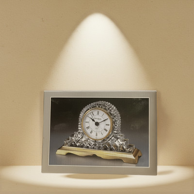 Centurion Collection Crystal Mantel Desk Clock Quartz New In Box Vintage