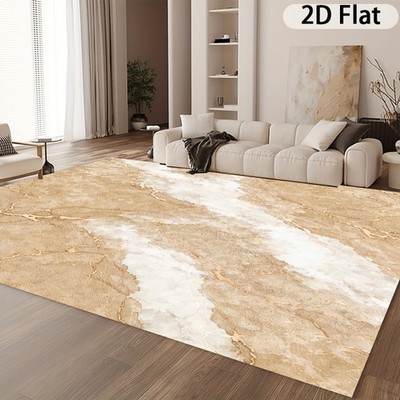 Large Luxury Modern Minimalist Marble Rug for High Traffic Areas - Thickened So