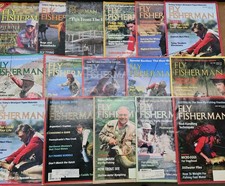 Fly Fisherman Magazine Lot 16pc Illustrated Fishing Trout Salmon Fly Tying 1980s