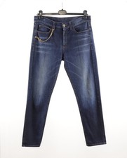 Women's Gucci GG Chain Navy Blue Denim Cotton "New Boyfriend" Jeans Size IT40