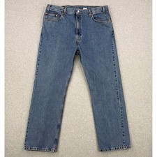 Vintage Levis 505 Jeans Mens 40x30 Blue Y2K 2001 Regular Straight Leg Denim