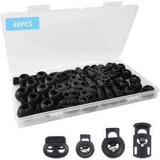 40Pcs Drawstring Cord Locks with Easy Installation for Clothing and Accessories