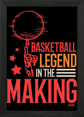 Zukunft Basketball Legende Gerahmtes Wandbild Poster Leinwanddruck Bild