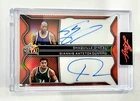 SHAQUILLE O'NEAL * GIANNIS ANTETOKOUNMPO 2025 LEAF METAL DUAL ON CARD AUTO #2/5