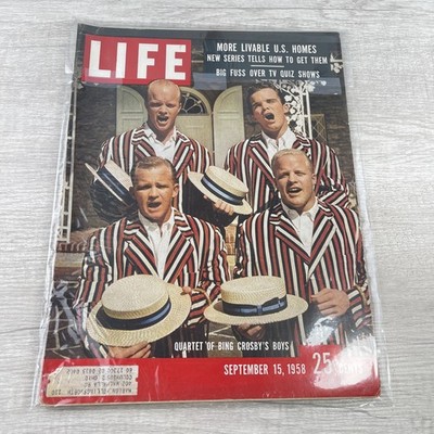 LIFE Magazine Bing Crosby's Boys Feature September 15, 1958, TV Quiz Shows