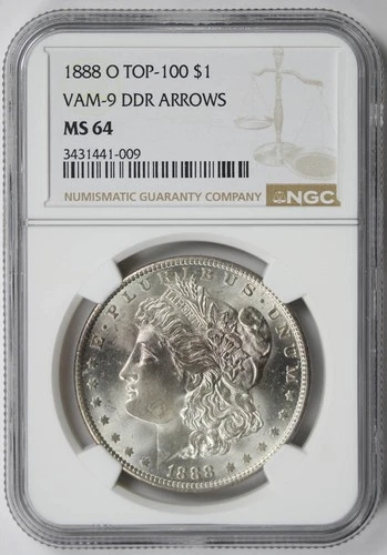 1888-O VAM-9 DDR Arrows Top-100 Morgan Dollar $1 MS 64 NGC