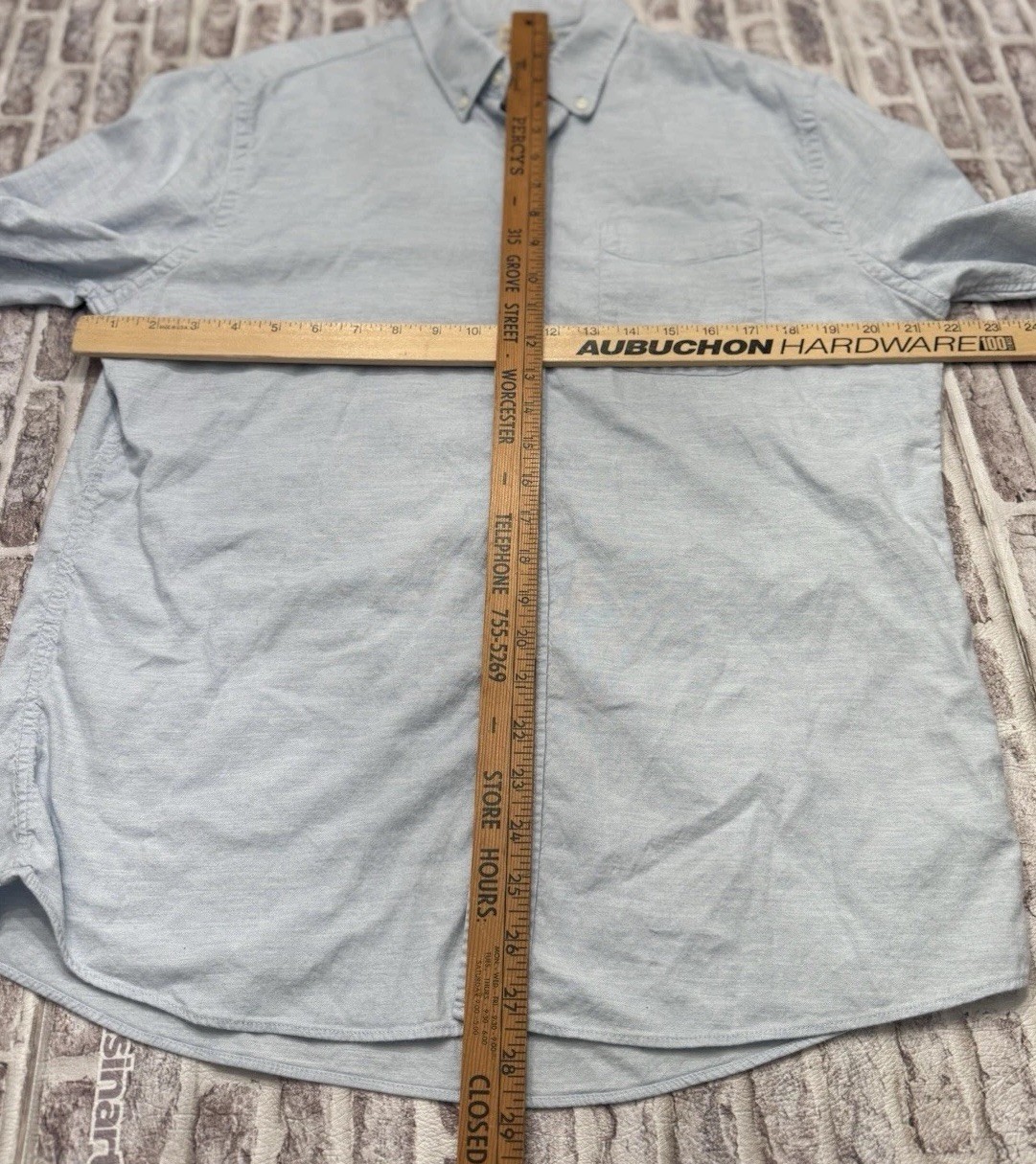 Faherty Light Blue Button Down Oxford Stretch  Lo… - image 8