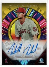 2019 Bowman Chrome Draft Will Wilson Class Of ‘19 Gold Refractor Auto /50 | SP