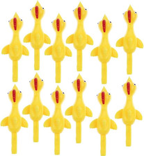 24 PCS Slingshot Chicken Rubber Flickin Chicken Game for Kids Party Favor Gifts