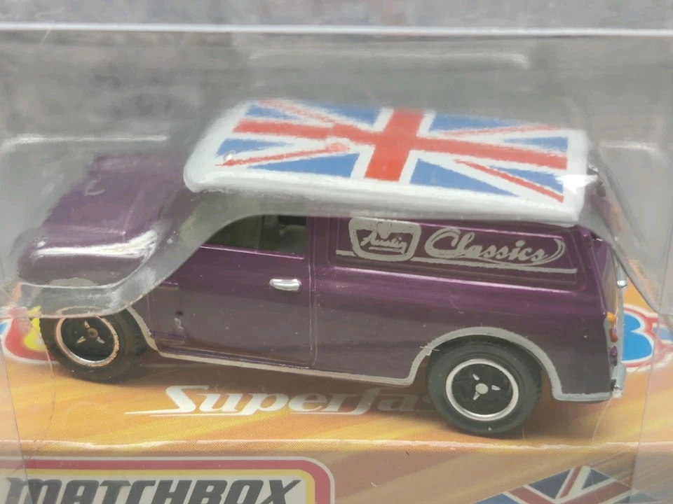 MATCHBOX 08 Superfast '65 Plum Austin Mini Van - VHTF  - Image 2 of 4
