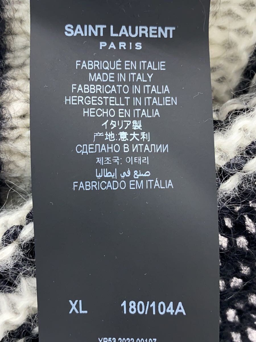 SAINT LAURENT Cardigan (spesso) XL Mohair BLK 689942 Y75KW