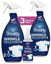 Wrinkle Releaser Spray, Travel Size Spray + 16.9 Fl Oz Pack of 2, All In One ...