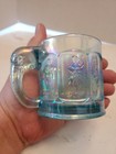Imperial Glass Ice Blue Nursery Rhyme Theme  Child Mug Opalescent  Luster  — photo 1