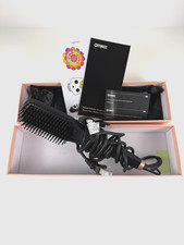 amika Polished Perfection Straightening Brush Matte Black Tested Works w/ Box