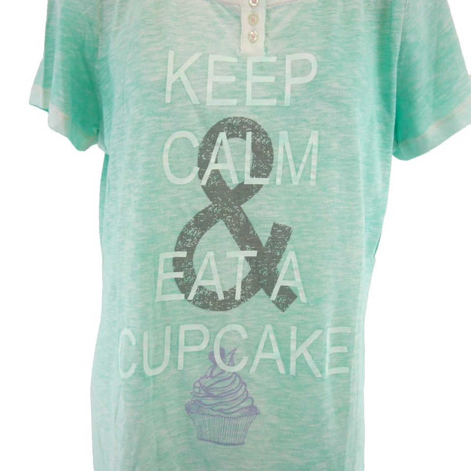 Shirt Lola by Little West 8 grün Damen Oberteil Keep Calm Sommer 44 XXL Np45 Neu - Bild 4 von 4