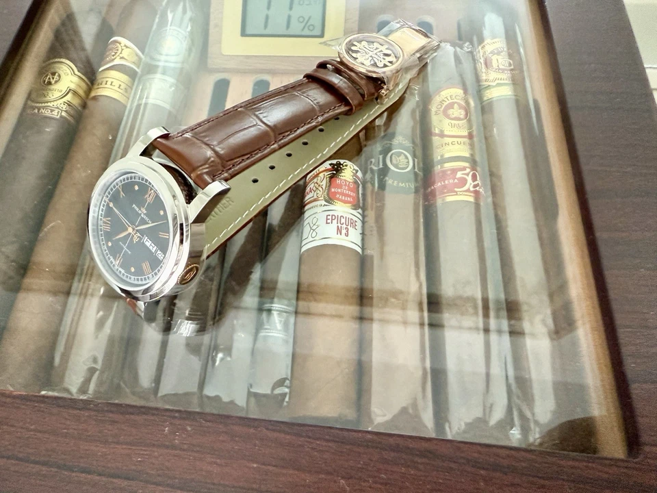 Philip “Charging Bull Wisdom” Silver/Pink Gold Swiss ETA Cal. 2824-2 Chronometer - Image 2 of 4