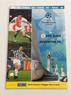 Ajax vs Juventus 1996 european cup final official programme