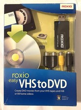 New/OPEN BOX Roxio Easy VHS to DVD Converter For VHS Tapes Hi8 Video8 Windows