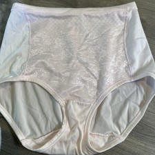 Vtg Panties Vanity Fair Second Skin Brief Pink 7 Large Nylon Stretch Satin 13262