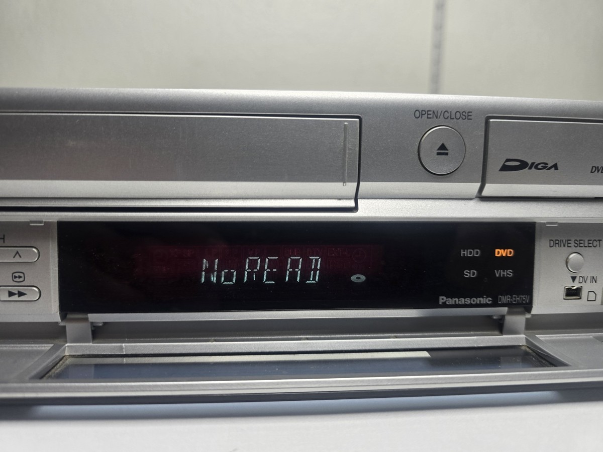 サムスン Panasonic DMH-EH75V HDD DVD VHS Panasonic Dmr-eh75v VHS DVD Recorder Burner With 80 GB HDD for