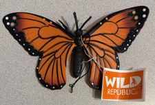 Wild Republic Orange Monarch Rubber Butterfly NWT