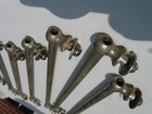 8 Ludwig 1920s tube lugs. 9" , for vintage marching snare bass drum — photo 7