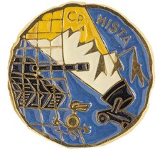 Distintivo Spilla Compagnia Mista Feltre 7 Reggimento Alpini uniforme Vintage