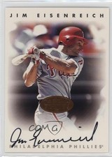 1996 Leaf Signature Series Auto Bronze Jim Eisenreich Auto n1u