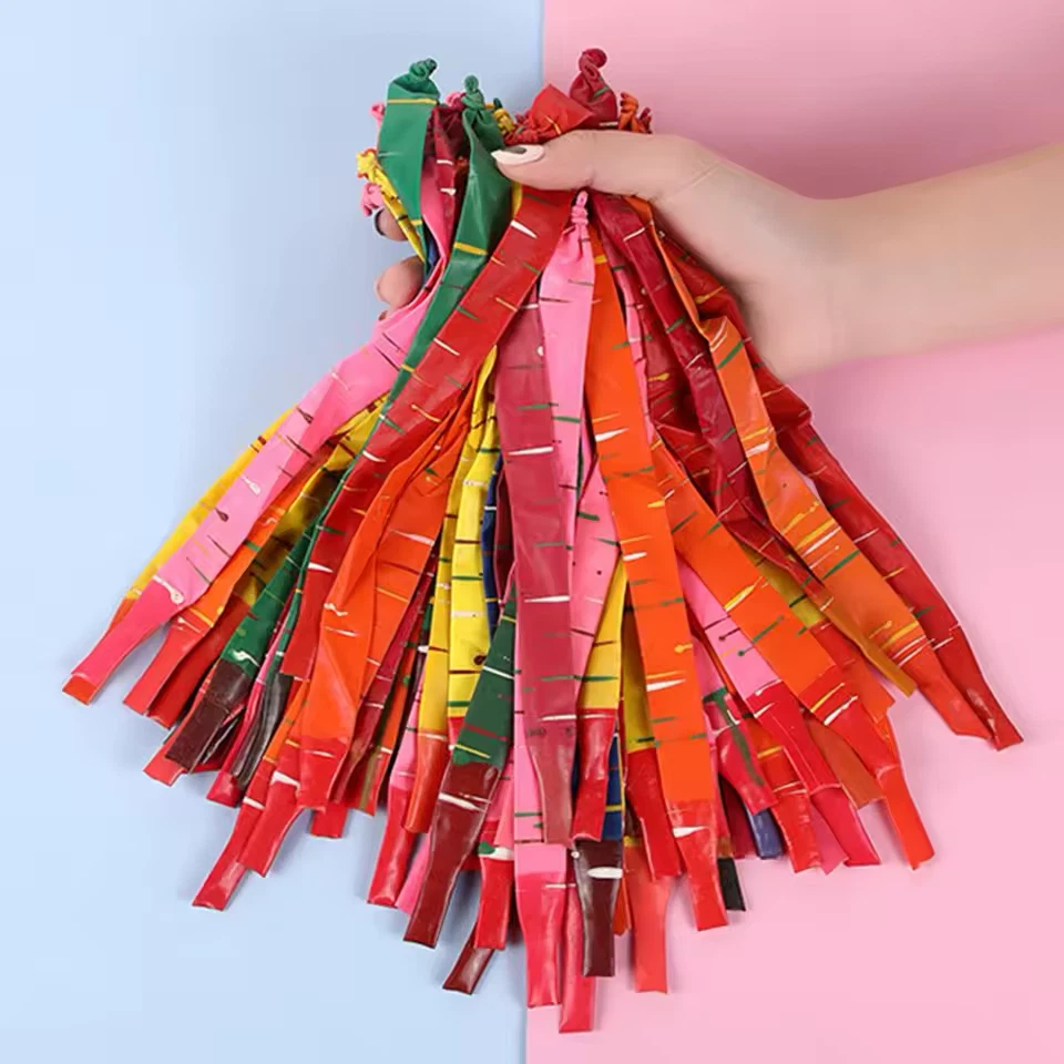 Globos largos de látex en forma de cohete 100 un. para bodas, cumpleaños y fiestas de payasos Foto 2 de 4