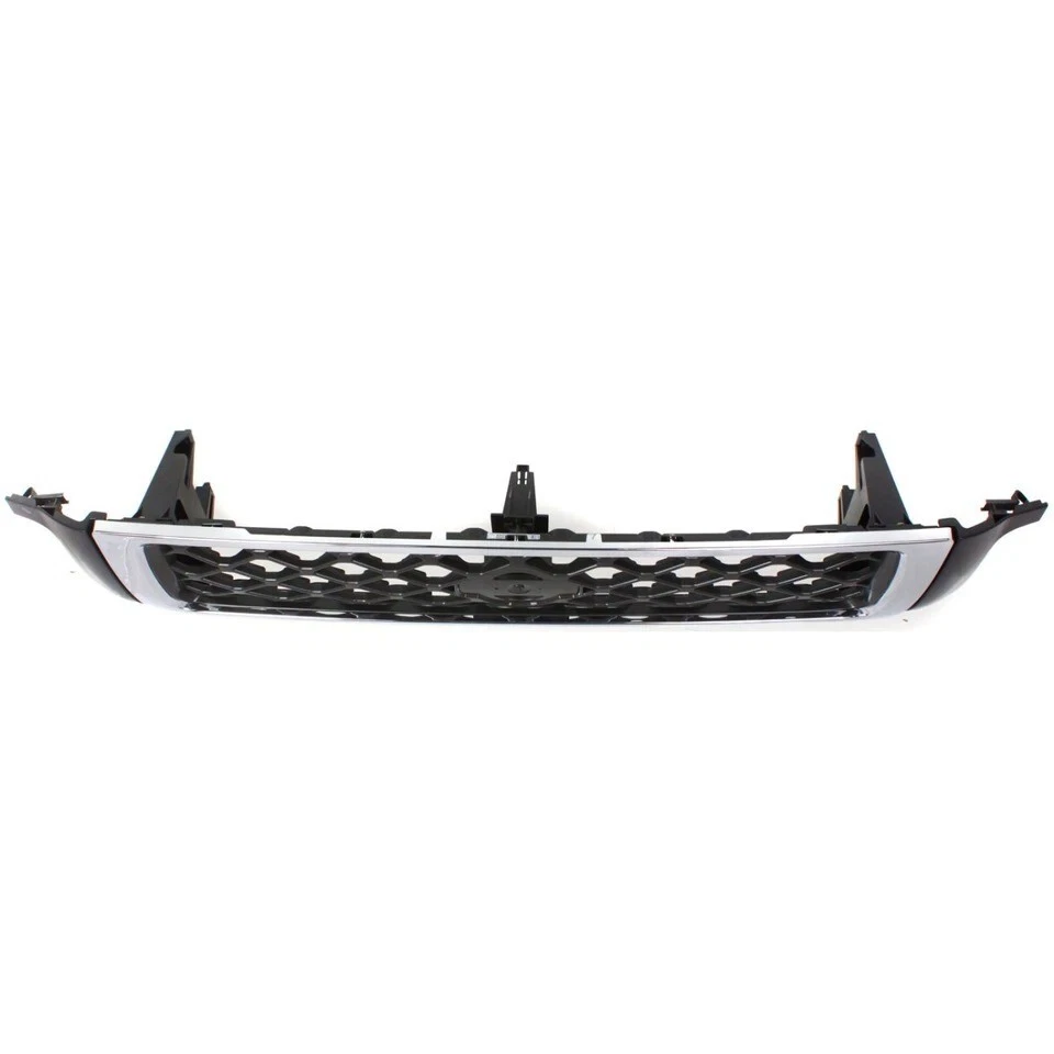 New Chrome Shell with Gray Insert Plastic For 1999-2001 Grille Nissan Pathfinder Foto 2 de 4