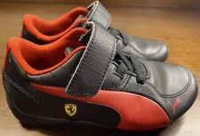 Puma - Black and Red Ferrari - Toddler Shoes - Boy's Size 10.5 US