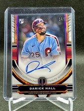 2023 Topps Tribute DARICK HALL RC Auto #/50 Phillies Rookie Purple Parallel 