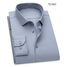 Mens Dress Shirts Formal Business Long Sleeves Bamboo Non Iron Casual Shirts Top