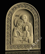 3D STL Model SAINT FAMILY 2 for CNC Router 3D Printer Engraver Carving Aspire