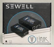 V-LINK by SEWELL DIRECT • VGA Over Cat5/Cat6 Extender with Audio 950 ft. (300m)
