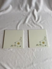 CORNING WARE Trivet Flower Floral Pattern Set Of 2