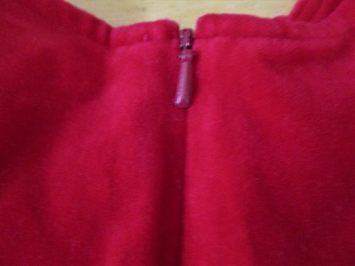Vestido para niñas National Wildlife Federation XL rojo algodón terciopelo pájaros cosido - Imagen 8 de 8