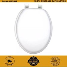 Ginsey Elongated Closed Front Soft Toilet Seat in White