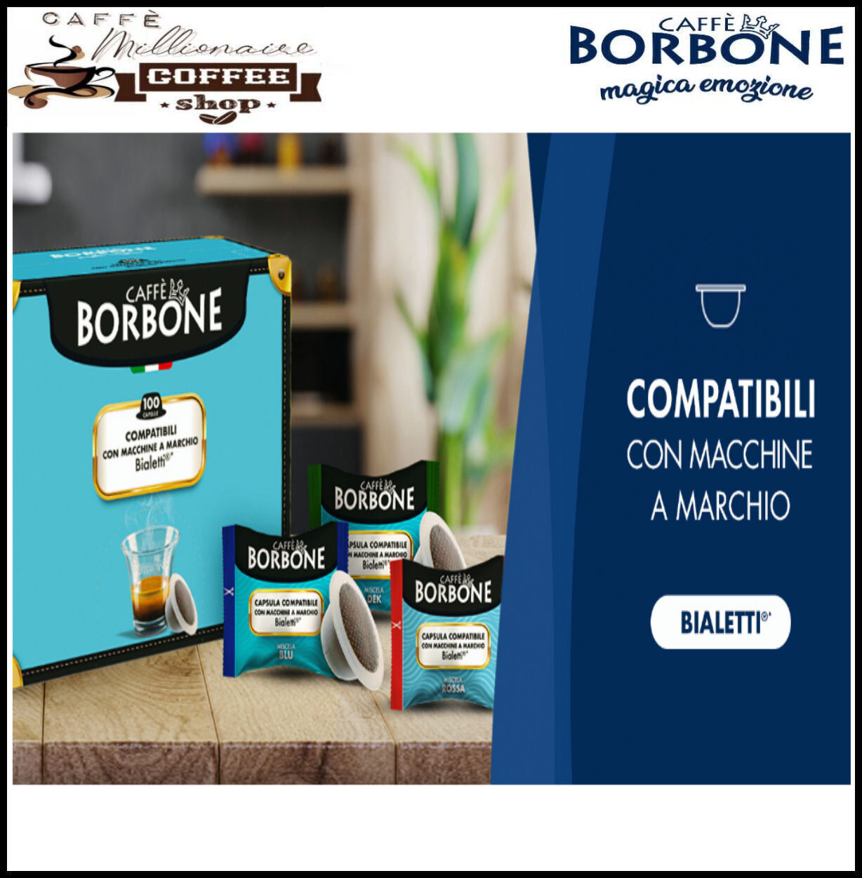 Capsule Caffè Borbone ROSSA Miscela RED Compatibili Macchine Bialetti ®* foto 4