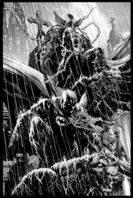 BATMAN SPAWN #1 1:25 Jason Fabok (B + W) Variant NM