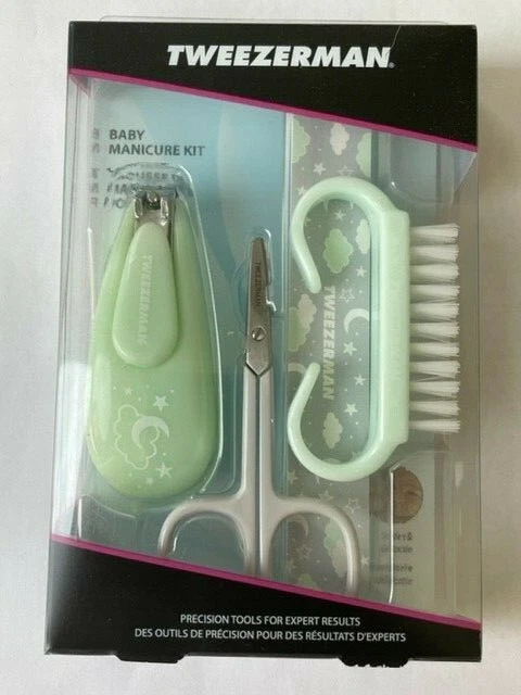 Tweezerman Baby Manicure Kit Nail Clipper, Scissors, brush, File Sealed FreeShip