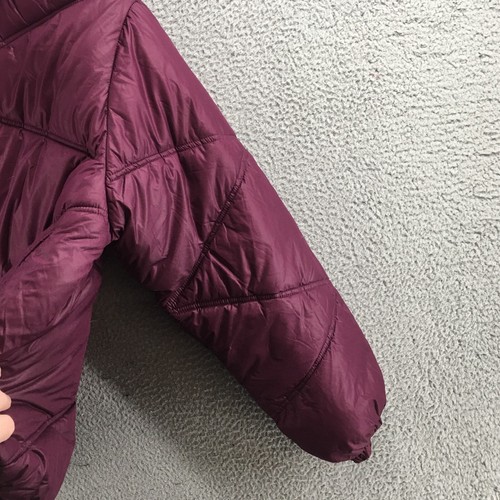 NUEVO Arizona Jean Co Sudadera con Capucha Puffer Chaqueta Para Mujer XL Manga Larga Acolchada Púrpura - Imagen 5 de 16